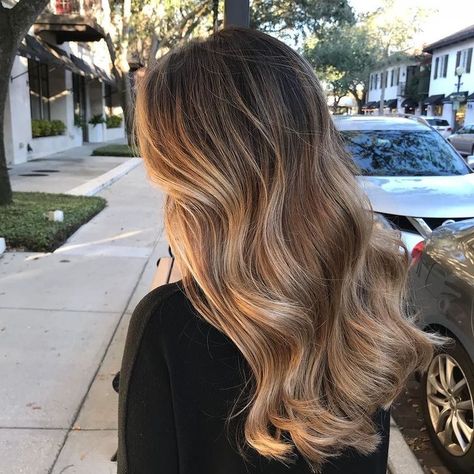 Balayage Extensions, Baylage Hair, Prom Hairstyle, Blond Balayage, Brown Hair Balayage, Balayage Brunette, Brown Blonde Hair, Ombre Hair Color, Brown Hair With Highlights