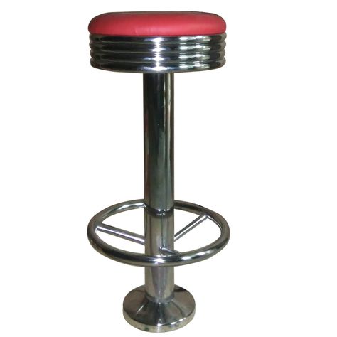 Customize Round Stainless Steel 1950s Retro Diner Bar Stools Red Vinyl Round American Style Round Retro 50s Diner Barstool - Buy 50s Retro Diner Barstools,Steel Round Bar Stools,American 50s Diner Bar Stools Product on Alibaba.com Diner Bar, Stainless Steel Bar Stools, Steel Bar Stools, Round Bar Stools, 50s Diner, Retro Bar Stools, 50s Retro, 1950s Retro, Booth Seating