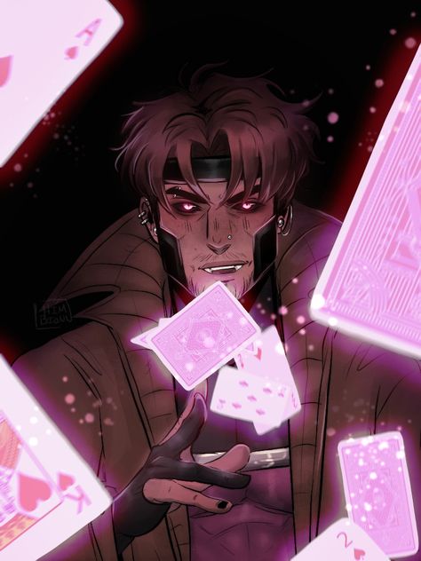 Gambit Art, Gambit Wallpaper, Gambit X Men, Gambit Marvel, Remy Lebeau, Marvel Character Design, Rogue Gambit, Xmen Comics, X Men Evolution