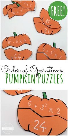 Fall Math Activities, Pumpkin Math, Printable Math Games, Halloween Math Activities, Grade 6 Math, Fall Math, Fifth Grade Math, Halloween Math, 7th Grade Math