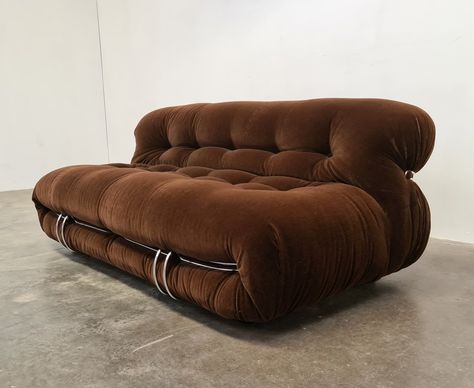 Cassina Sofa, Vintage Couch, Tobia Scarpa, Retro Sofa, Round Sofa, Stylish Sofa, Three Seater Sofa, Vintage Sofa, 2 Seater Sofa