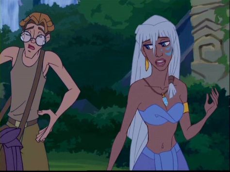 Milo And Kida, Kida Atlantis, Princess Kida, Lost City Of Atlantis, Disney Quotes Funny, Atlantis The Lost Empire, Jane Porter, Sette Nani, Film Disney