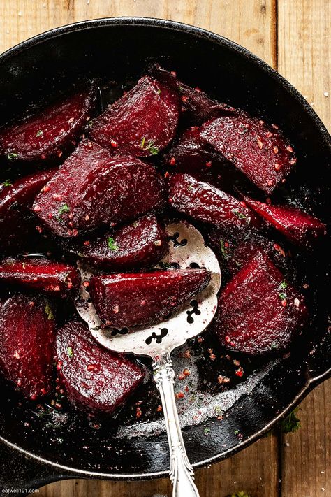 Sautéed Beets In Garlic Butter Sauce - #beets #recipe #eatwell101 - This simple garlic butter beet recipe is packed with flavor that will make any meal special. Let's get cooking! - #recipe by #eatwell101® Cooked Beets Recipe, Cooked Beets, Beets Recipe, Beetroot Recipes, Fresh Beets, Beet Recipes, Garlic Butter Sauce, Garlic Recipes, Roasted Beets