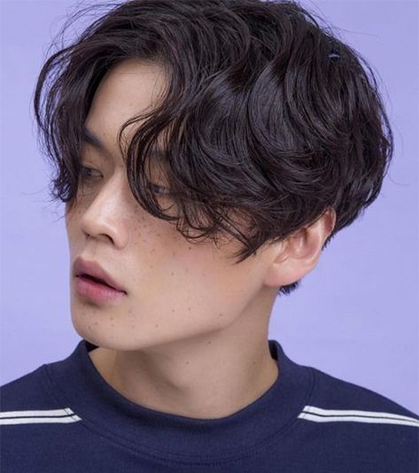 Wavy Perm, Two Block Haircut, Boys Korean, Monochrome Makeup Look, Portrait References, Asian Haircut, Makeup Hacks Beauty Secrets, Kpop Hair, Mens Haircut