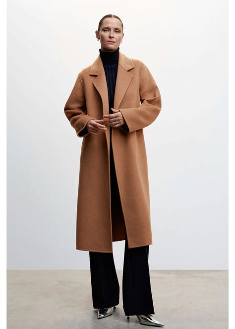 Long Camel Coat Outfits, Army Pants Outfit, Max Mara Teddy Coat, Oversized Camel Coat, Long Camel Coat, Mango Coats, Camel Coat Outfit, Camel Wool Coat, Army Pants