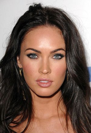 Uneven eyebrows help!! | Beautylish Green Eyes Dark Hair, Megan Fox Eyebrows, Uneven Brows, Megan Fox Face, Uneven Eyes, Uneven Eyebrows, Celebrity Eyebrows, Eyebrow Arch, Megan Fox Hair