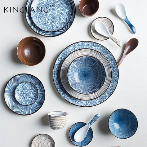 Smarter Shopping, Better Living!  Aliexpress.com Crockery Design Modern, Dinner Plates Sets, Dining Crockery, Kitchen Plates, Plates Design, Ceramic Dinner Set, Crockery Design, Elegant Plates, Summer Mood Board