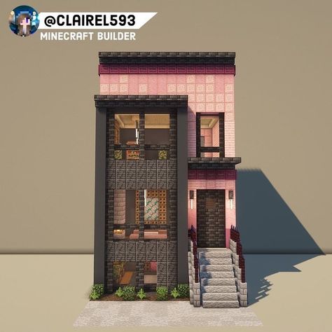 Realistic Minecraft, Cardboard Cupcake Stand, Dessert Tower, Architecture House Plans, Modern Minecraft Houses, Case Minecraft, Rumah Minecraft Sederhana, Minecraft Mansion, Minecraft Structures