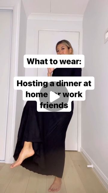 Hosting a dinner party in style? Yes, please! Denim Delight: - Timeless Denim Shirt: Scotch and Soda via @thedom_au - Stylish Straight Leg Denim Pants: @callithelabel Coordinated Comfort: - Kendall and Athena Set in Milk Tea: @lezethelabel (Use code KFxLEZE for 15% off!) Little Black Dress Love: - Classic Black Knit Dress: @tussahthelabel Dress up your hosting moments with grace and style! 💃🌷 #ElegantHosting #FashionInspo #TimelessStyle" Home Dinner Outfit Casual, Hosting Dinner Party Outfit, What To Wear To A Housewarming Party, Casual Dinner At Home Outfit, Smart Casual Party Outfit Women Classy, Dinner Party Host Outfit, Hosting Outfits At Home, Dinner Host Outfit, Team Dinner Outfit