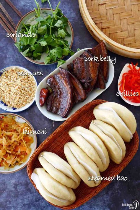 Pork Belly Buns, Steam Buns Recipe, Smoked Pork Recipes, Pork Belly Bao, Steamed Bao, Gua Bao, Braised Pork Belly, Bao Buns, 3d Ideas