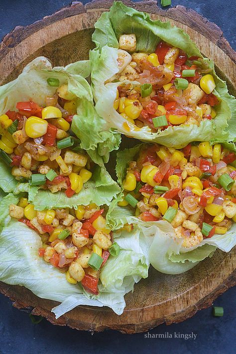 Vegetable Lettuce Wraps | No Cook Vegetable wrap Veg Wraps, Tofu Lettuce Wraps, Vegetarian Lettuce Wraps, Lettuce Wraps Healthy, Cabbage Wraps, Wraps Recipes Healthy, Veg Snacks, Vegetarian Meal Plan, Plant Based Vegan