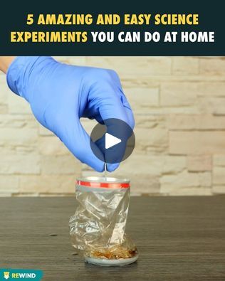 333K views · 2.6K reactions | 5 amazing and easy science experiments you can do at home. 👍 | 5 amazing and easy science experiments you can do at home. 👍 | By Rewind | Facebook Kids Experiments At Home, Kid Experiments At Home, Home Experiments, Experiments At Home, Kids Experiments, Amazing Science Experiments, Cool Science, Kid Experiments, Easy Science Experiments