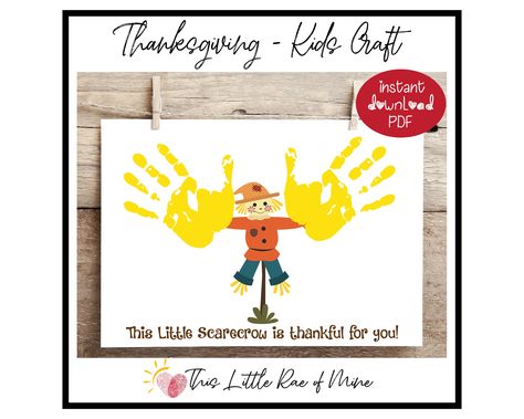 Scarecrow Footprint Art, Fall Handprint Art, Thanksgiving Placemats, Document Frame, Classroom Birthday, Fall Scarecrows, Thankful For You, Home Daycare, Computer Paper