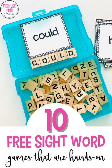 Hands On Word Work Activities, Snap Word Activities, Grade 1 Centers Activities, Sight Word Board Games, Learning Sight Words 1st Grade, Sight Word Hands On Activities, 1st Grade Word Work Activities, Word Study Activities 1st Grade, Word Work Stations First Grade