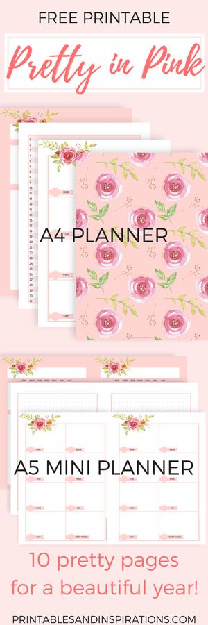 free printable planners, pink planner pages, monthly planner, weekly planner, pink calendar, bullet journal, mini planner Weekly Planner Pink, Calendar Bullet Journal, Agenda Filofax, University Rooms, Pink Calendar, Planner Pink, To Do Planner, Calendar Notebook, Pink Planner