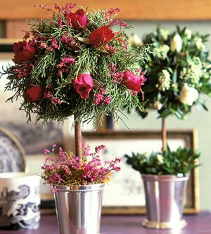 Tabletop Christmas Trees, Grapevine Garland, Floral Topiaries, Christmas Topiary, Stained Glass Cookies, Pearl Garland, Floral Picks, Tabletop Christmas Tree, Rose Trees