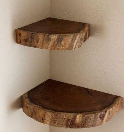 #WoodworkingDIY#HandmadeWoodwork#DIYWoodProjects#CraftingWithWood#WoodworkingSkills#DIYFurniture#WoodCrafting#CreativeWoodwork#WoodworkingTips#DIYHomeDecor#WoodworkingCommunity#DIYWoodworkingProjects#WoodworkingIdeas#WoodArtistry#WoodworkingForBeginners#DIYWoodDesign#WoodworkingInspiration#WoodenCreations#RusticWoodworking#WoodworkMastery Corner Shelves Ideas, Live Edge Floating Shelves, Rustic Wood Decor, Shelves Ideas, Wood Slice Art, Wood Creations, Diy Furniture Projects, Corner Shelves, Wooden Shelves