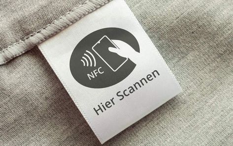 NFC tag onclothing Nfc Ideas, Nfc Tags Ideas, Personal Area Network, Smart Textiles, Nfc Technology, Nfc Tag, Rfid Tag, Radio Wave, Mobile Phone