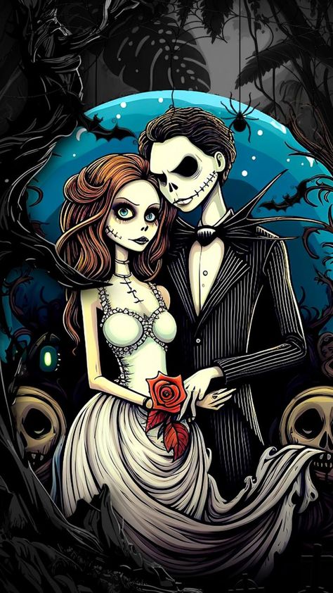 Halloween Couple Background, Halloween Couple Wallpaper, Couple Background, Halloween Couple, Couple Wallpaper, Couple Halloween, Cool Backgrounds, Beautiful Heart, Home Wallpaper