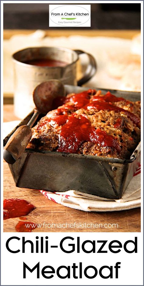 Chili-Glazed Meatloaf Meatloaf Glaze Recipe, Glazed Meatloaf, Sweet Red Chili Sauce, Meatloaf Topping, Best Ground Beef Recipes, Meatloaf Glaze, Crockpot Meatloaf, Smoked Meatloaf, Chili Sauce Recipe