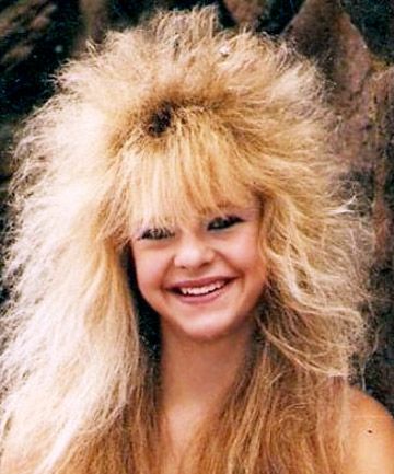 Eighties hair was definitely bigger but we'll let you decide if these styles -- created with a whole lot of hairspray -- were better 80 S Hairstyles, 80s Big Hair, 80’s Hair, 80's Hairstyle, Hair Fails, 1980s Hair, Crimped Hair, 80s Hair, I'm With The Band