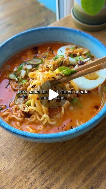 Carole Hector on Instagram: "Viral 10 minute ramen, recipe below or on carolefood.com 🍜 Ingredients 1 packet samyang buldak hot chicken spicy ramen 1 tbsp mayonnaise 1 egg yolk 1 garlic glove, crushed 500ml boiling water Optional toppings: boiled egg, fried onion, spring onion, sesame seeds Method 1. Cook the noodles according to packet instructions. 2. In a large bowl add the mayonnaise, egg yolk, crushed garlic clove and the sauce packet from the ramen. 3. Add a splash of the water and stir well. 4. Slowly stir in the rest of the water. #ramen #noodles #buldak" Spicy Buldak Ramen, Spicy Ramen, Ramen Noodle Recipes, Hot Chicken, Crushed Garlic, Spring Onion, Ramen Noodles, Fried Onions, Noodle Recipes