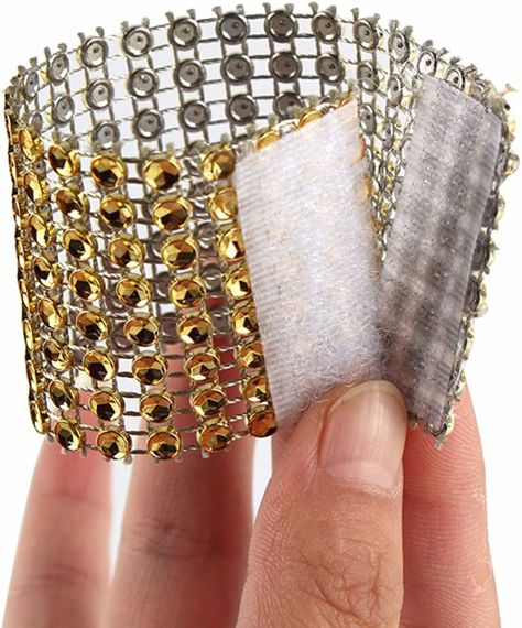 Amazon.com: Yuengs 100 PCS Napkin Rings Sparkly Adornment for Wedding/Shower/Party – Velcro Napkins wrap (Gold) : Home & Kitchen Wedding Table Decorations Centerpieces, Dinner Christmas, Gold Napkin Rings, Wedding Shower Party, Napkin Rings Diy, Napkin Rings Wedding, Wedding Napkin, Silver Napkin Rings, Chair Sashes