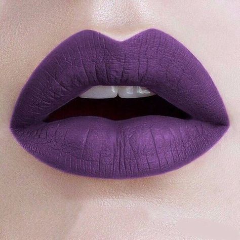 •✧ want to see more pins like this? then follow pinterest: @morgangretaaa ✧• Purple Matte Lipstick, Cool Skin Tone, Purple Lips, Purple Lipstick, Purple Makeup, Lip Brush, Lip Art, Beautiful Lips, Lipstick Makeup