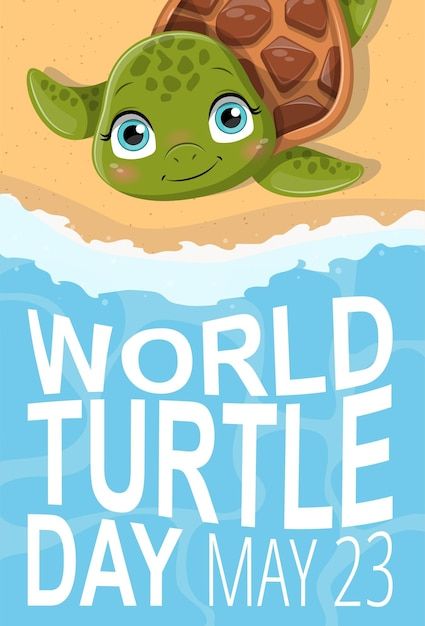 World turtle day | Premium Vector #Freepik #vector #ocean #turtle #turtle-icon #sea-turtle National Turtle Day, Turtle Icon, World Turtle, World Turtle Day, Turtle Day, Happy Turtle, Ocean Turtle, About World, Daycare Ideas