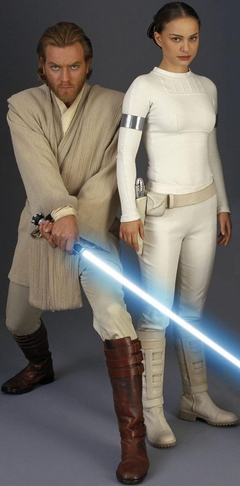 Obi Wan And Padme, Star Wars Couple Costume, Senator Amidala, Padme Amidala Costume, Anakin Padme, Padme Costume, Disfraz Star Wars, Star Wars Halloween Costumes, Star Wars Couples