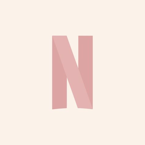 Netflix Aesthetic App Icon, Neutral Pink App Icons, Ipad Aesthetic Icons, Notebook Icon Aesthetic, Pink Ios Aesthetic, Netflix Widget Icon, Ipad Icons Pink, App Shortcut Icons, Pink Netflix App Icon