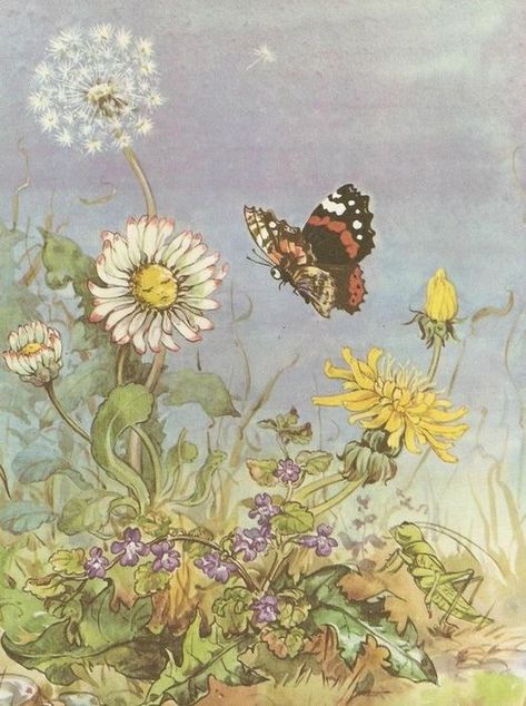 Story Books Illustrations, Cottagecore Art, Butterfly Kids, Fairytale Art, Fairy Art, Whimsical Art, Book Illustration, Vintage Illustration, Nature Art