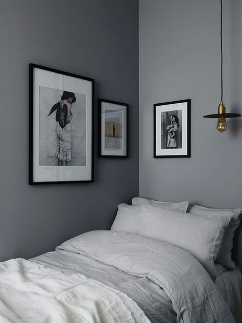 An-Inviting-Interior-with-a-Classic-palette-and-a-Sophisticated-Look-10 Simple Bed Designs, Bedroom Renovation, Grey Bedroom, Simple Bed, Room Deco, Gray Bedroom, Bedroom Paint, Dream Bedroom