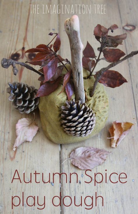 Make this wonderfully warm scented Autumn spice play dough recipe for lots of Fall themed invitations to play and learn! Great fall activity for kids! Autumn Eyfs Activities, Autumn Eyfs, Organic Mattress, Play Dough Recipe, Dough Ideas, Imagination Tree, Wool Mattress, Eyfs Activities, Nursery Activities