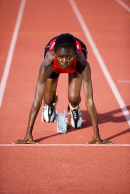 Good Form For Sprinting | LIVESTRONG.COM Tips For Track, Sprinter Workout, Speed Workouts, Running Drills, Track Meet, Running Track, Railroad Photography, Speed Training, Track Workout