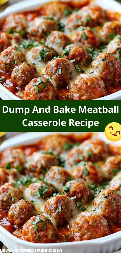 Searching for family-friendly recipes? This Dump And Bake Meatball Casserole Recipe is a simple yet flavorful option that brings everyone together, ensuring a delightful mealtime experience filled with smiles and laughter. Meatball Pasta Casserole, Meatball Pasta Bake Recipes, Casserole With Pasta, Dump And Bake Meatball Casserole, Homemade Meatballs Easy, Meatball Pasta Bake, Meatball Casserole Recipe, Baked Meatball Recipe, Dump And Bake