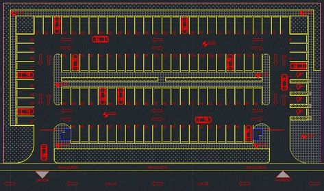 Parking Lot Design, Car Park Design, Parking Plan, Parking Lot Architecture, Parking Building, Building Design Plan, Plaza Design, Hotel Floor Plan, Urban Design Diagram