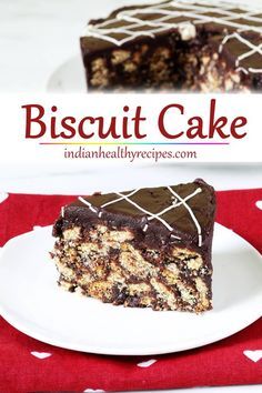 Marie Biscuit Cake, Biscuit Cake Recipe, Biscuit Pudding, Chocolate Biscuit Cake, Marie Biscuit, Eggless Desserts, How To Make Biscuits, Eggless Cake, Easy No Bake