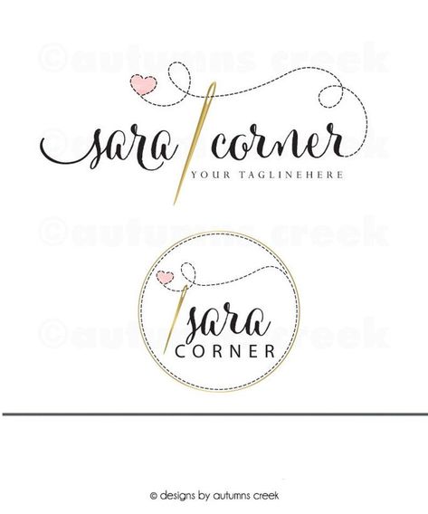 Sewing Logo Quilting Logo Needle Logo Logo Design Applique Logos Thread Logo Logo Design Needle Thread Logo - Etsy graphicdesigningbusiness #logo4show #logodesinger #designtip Logo Sara, Logo Tailor, Needle Logo, Thread Logo, Sewing Logo Design, Clothing Logo Design, Sewing Logo, Floral Logo Design, Logo Sewing