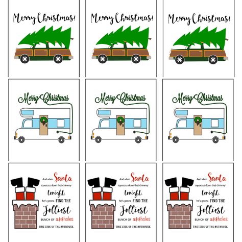 National Lampoons Christmas Vacation Diy, Griswold Christmas Quotes, Griswold Family Christmas Party, Village Quotes, Snarky Cards, Christmas Vacation Gifts, National Lampoon Christmas Vacation, Thrifty Christmas, National Lampoon Christmas