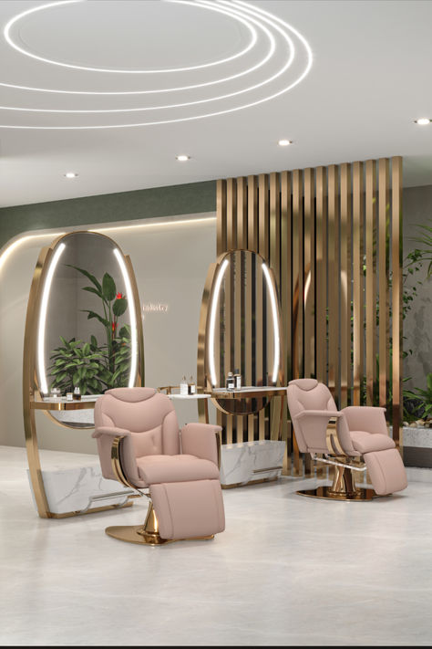 @BeNoravo barber chair, facial chair, lash chair for salon, beauty and spa. 💕👍 Blush Pink Salon, Pink Salon, Beauty Salon Chairs, Sofa Couch Design, Beauty Chair, Beauty Salon Interior Design, Salon Mirrors, Salon Suites Decor, Barbershop Design