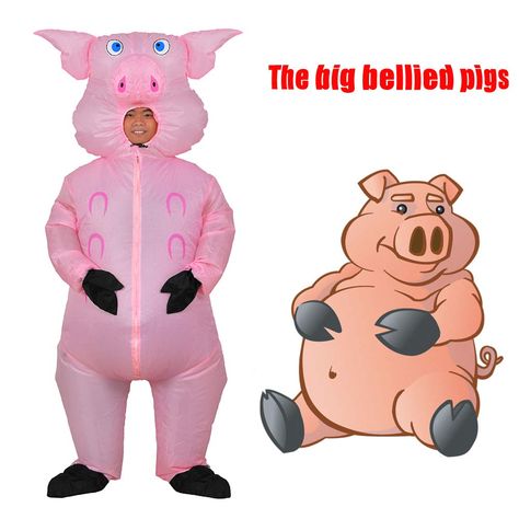 Pig Costume Women, Diy Pig Costume Women, Pig Womens Costume, Kids Pig Costume, Pig Halloween Costume, Pig Mascot, Pig Costume, Cosplay Costumes For Men, Adult Fancy Dress