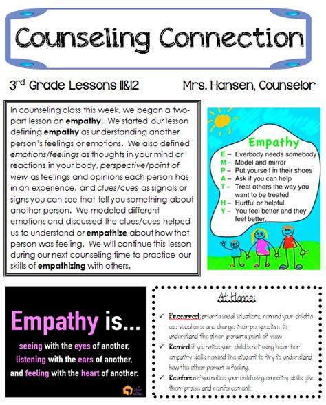 Hanselor the Counselor - Newsletters after lessons to connect with home #elementaryschool #elementary #school #organization Counseling Newsletter Ideas, School Counselor Newsletter Elementary, School Counselor Newsletter, Counseling Brochure, Counselor Classroom, Counseling Forms, School Counsellor, Parent Newsletter, School Newsletter Template