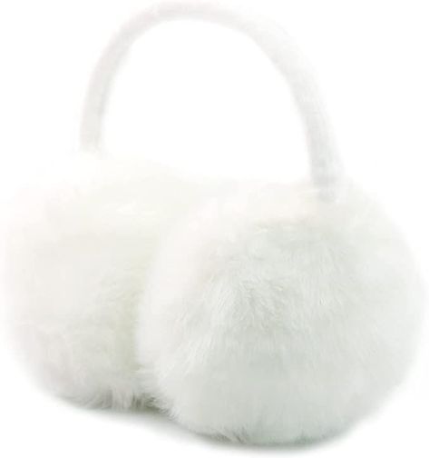 White Fur Earmuffs, Fuzzy White Earmuffs, Fluffy White Earmuffs, Ear Muffs Aesthetic, Eat Muffs, Cinnamoroll Clothes, Earmuffs White, Fluffy Ear Muffs, White Earmuffs