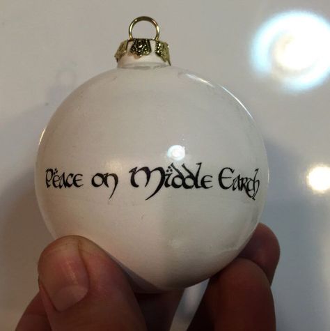 959 best images about Middle Earth Collectibles on Pinterest ... Hobbit Silhouette, Lord Of The Rings Silhouette, Lotr Christmas, Beaded Baubles, Nerdy Christmas, Geek Christmas, Engraving Ideas, Peace On Earth, Christmas Tree Themes