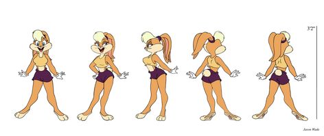 Girl Anatomy, Character Turnaround, Lola Bunny, Making A Model, Looney Tunes Characters, Characters Design, Model Sheet, Manga Cosplay, Looney Tunes