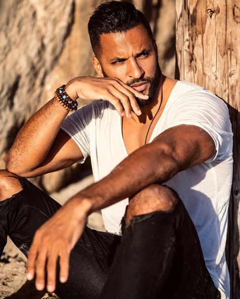 Ricky Whittle, Its A Mans World, Fun Beach, Beach Shoot, Mans World, Whittling, Beach Fun, Classic Hollywood, Face Claims