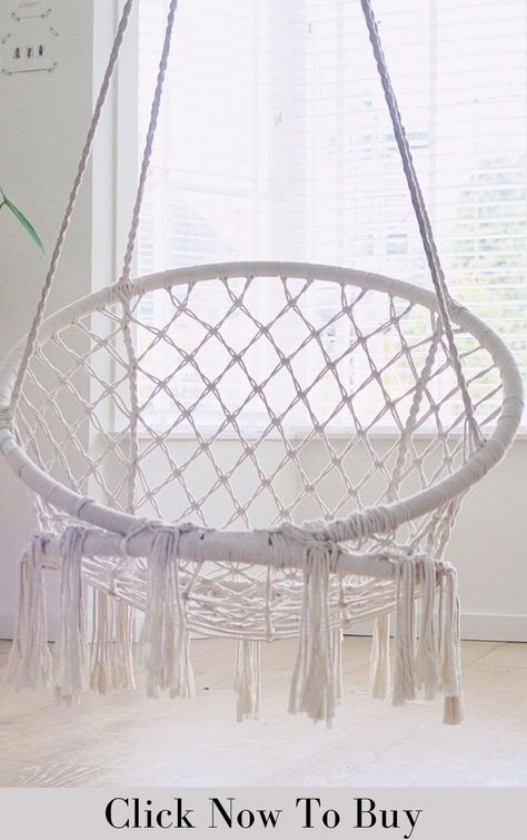 Chair Macrame, Macrame Swing, Hanging Chairs, Hanging Hammock Chair, Hanging Hammock, Swing Chair, Hammock Chair, Outdoor Home, Swinging Chair