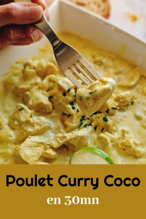 Ce poulet curry coco au Companion est facile à réaliser grâce au robot Companion. Ce repas facile et rapide ne prend que 30 minutes à faire et peut être servi avec du riz ou avec du pain naan. Poulet Curry Coco, Coco Curry, Pain Naan, Robot Companion, Naan, 30 Minutes, Coco, Sauce