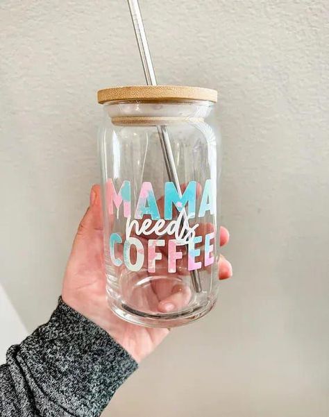 This Drink & Barware item by ShopBeauandBelle has 76 favorites from Etsy shoppers. Ships from United States. Listed on Oct 15, 2022 Beer Glass Design, Glass Tumbler Design, Beer Glass Cups, Mama Needs Coffee, Bamboo Cups, Cute Coffee Cups, Coffee Cup Design, Custom Tumbler Cups, Glass Coffee Cups